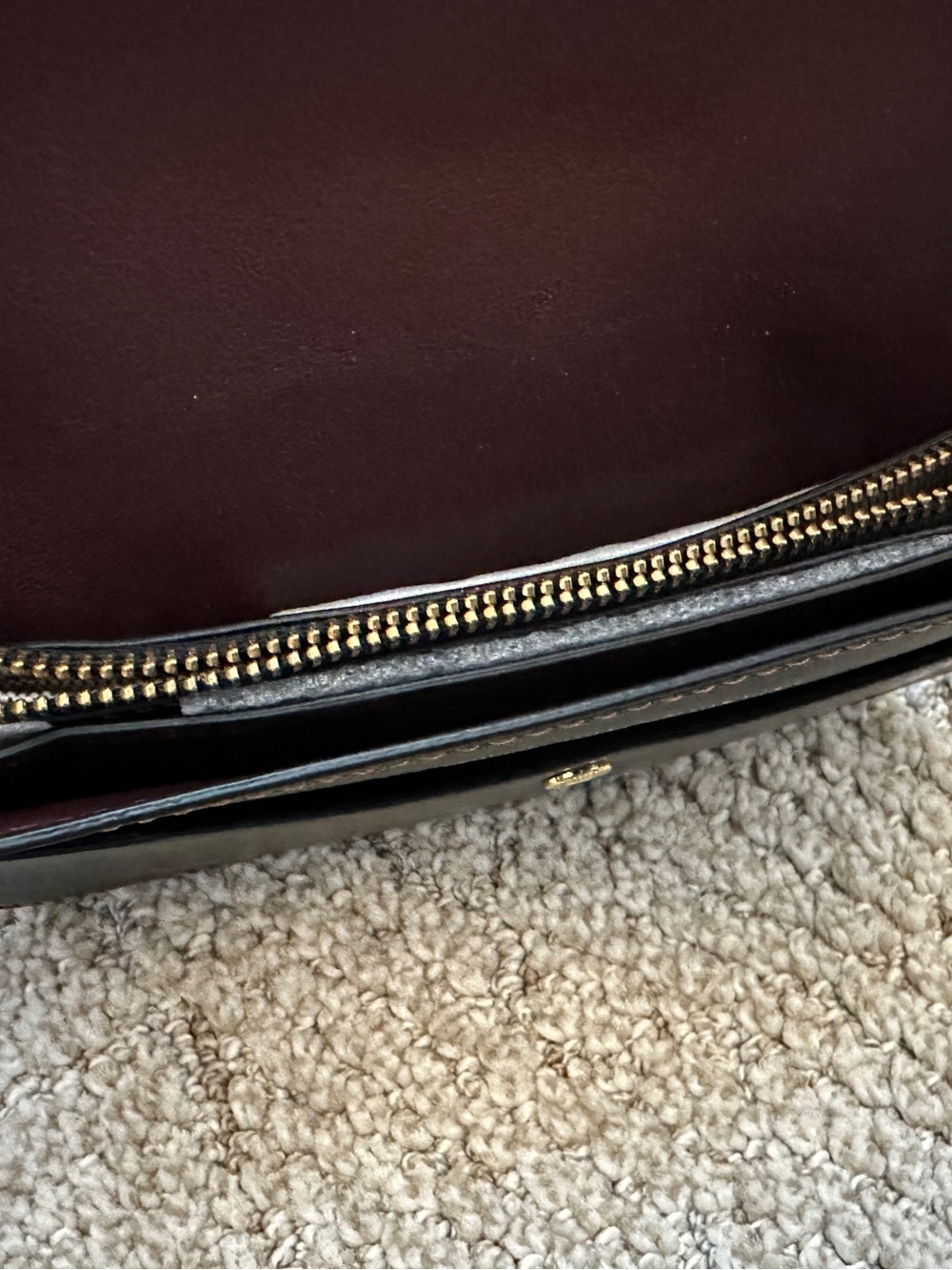 Coach Leather Floral Wristlet Pouch - Black - Picture 12 of 12